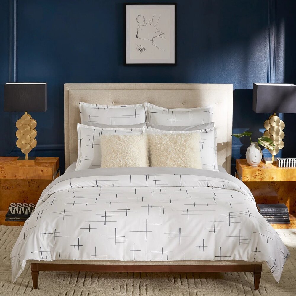 Jonathan Adler SOLD OUT Okura Queen Duvet Cover & Pillow Shams – Supima Cotton